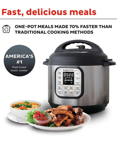 Instant Pot Duo 7-in-1 Electric Pressure Cooker, Slow Cooker, Rice Cooker, Steamer, Sauté, Yogurt Maker, Warmer & Sterilizer, Includes App With Over 800 Recipes, Stainless Steel, 3 Quart- BRAND NEW OUT OF BOX!!!