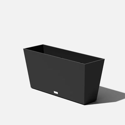 Veradek 31" x 9" x 16" Rectangle Black Polyethylene and Composite Plant Planter**New**