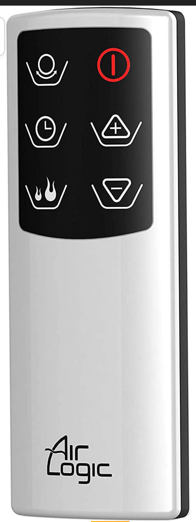 Lasko Oscillating Bladeless Ceramic Tower Space Heater for Home with Enhanced Safety, Adjustable Thermostat, Filter, Timer and Remote Control, 27 Inches, Silver, 1500W, AW300**New in box**