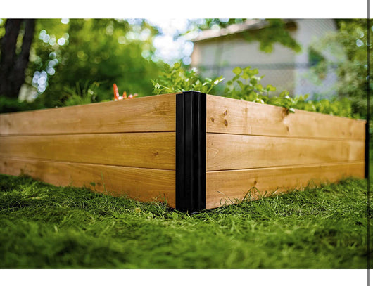 Vita Mezza 4'x4'x11 Cedar Modular Garden Bed with Aluminum Posts, Cedar VT17703**New in Box**