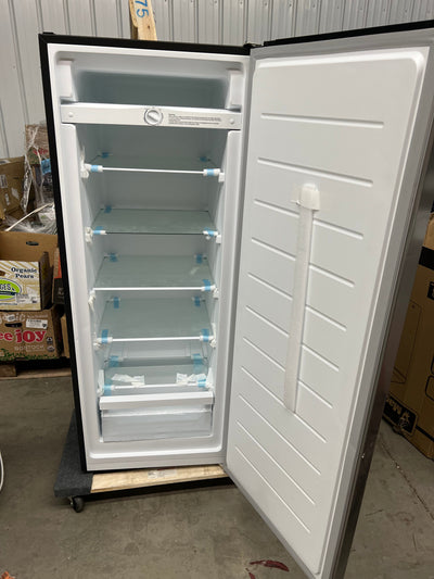 Vissani 7 cu. ft. Convertible Upright Freezer in Stainless Steel Look!! NEW OUT OF BOX, SCRATCHED AND DENTS FROM SHIPPING(PHOTOS SHOWN)!!