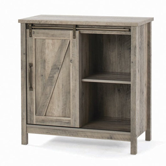 Better Homes & Gardens Modern Farmhouse Accent Storage Cabinet, Rustic Gray Finish**New in Box**