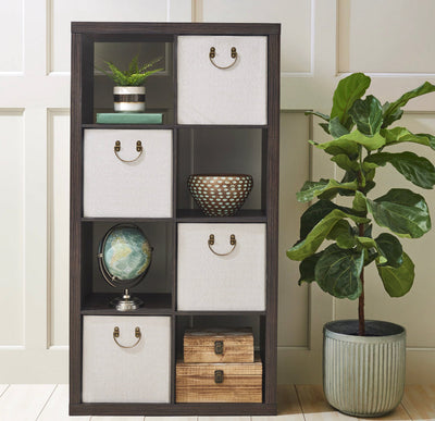 Better Homes & Gardens 8-Cube Storage Organizer, Tobacco Oak!! NEW IN BOX!!