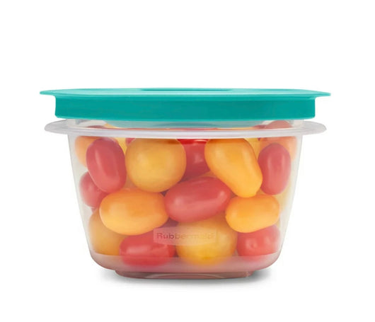 Rubbermaid Flex and Seal Set of 21 Variety Food Storage Containers, Teal Lids- BRAND NEW (Missing 1 Lid!!!)