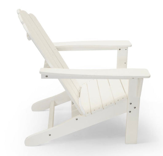 LuXeo Marina White Poly Outdoor Adirondack Chair- NEW IN BOX!!!