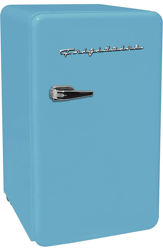 FRIGIDAIRE-BLUE 3.2 Cu Ft Blue Retro Compact Rounded Corner Premium Mini Fridge!! NEW OUT OF BOX!!