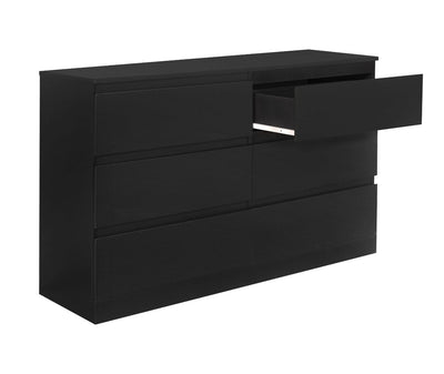 Brindle 6 Drawer Dresser, Black Oak (new in the box)