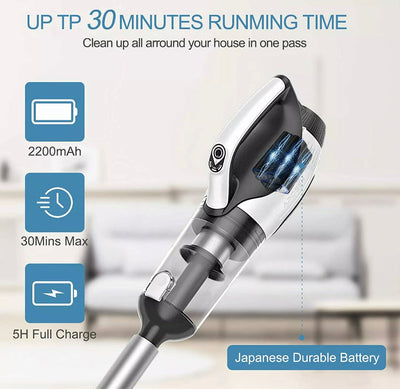 APOSEN H20-4P Cordless Stick Vacuum Cleaner 4 in 1 Ultra Lightweight 0.5L 120W- used