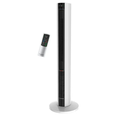 Lasko 1500W Electric All Season Tower Fan & Space Heater with Timer and Remote, FH500, White**New in box**