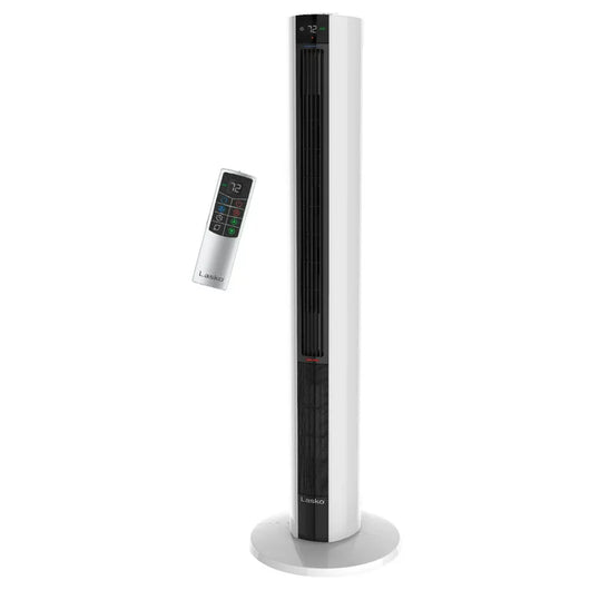 Lasko 1500W Electric All Season Tower Fan & Space Heater with Timer and Remote, FH500, White**New in box**