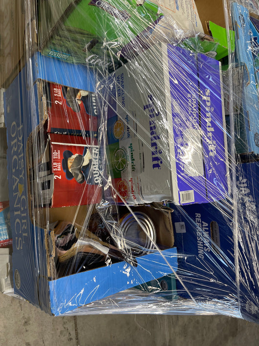 GROCERY AND BEVERAGE PALLET- number 8760     most - if not all items - have good expiration dates      $99 after automatic 20 percent discount at checkout