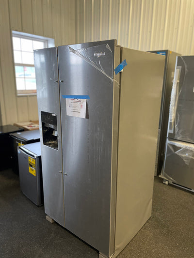 Whirlpool  21.4-cu ft Side-By-Side Refrigerator with Ice and Water Dispenser and Can Caddy - Fingerprint Resistant Stainless Steel!  -Brand new (Scratch & Dent) Photos shown -AUTOMATICALLY 20% OFF AT CHECKOUT!!! (PRICE AFTER 20% = $839)