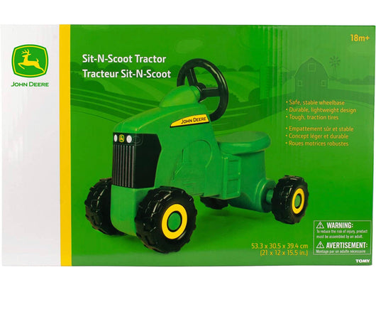 John Deere Ride On Toys Sit 'N Scoot Activity Tractor for Kids Aged 18 Months to 3 Years, Green- NEW AND ASSEMBLED!!!!