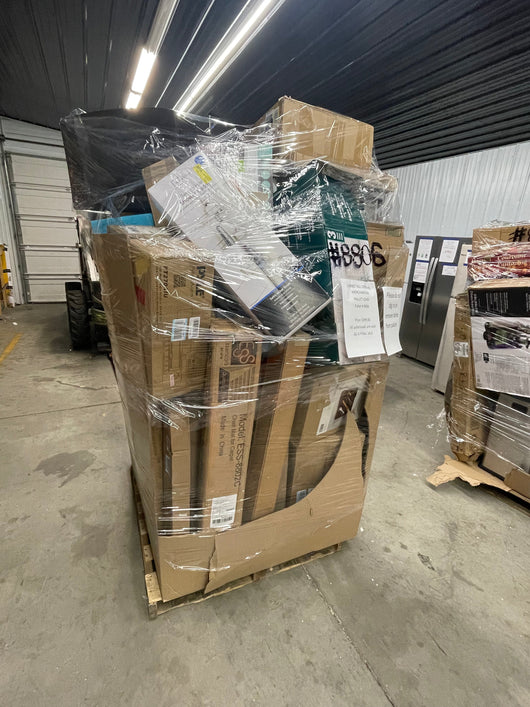 Jumbo huge liquidation pallet- over 7 ft tall ! Pallet number 8806