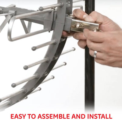 GE Pro Outdoor TV Antenna, Long Range Antenna, 70 mile range, Weather Resistant, UHF, VHF, 29884- NEW IN BOX!!!!