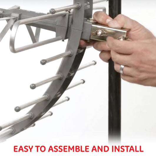 GE Pro Outdoor TV Antenna, Long Range Antenna, 70 mile range, Weather Resistant, UHF, VHF, 29884- NEW IN BOX!!!!