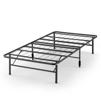 Zinus 14" Black Metal SmartBase® Tool-Free Assembly Mattress Foundation, Twin**New in Box**