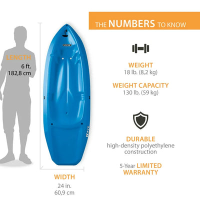 Lifetime Wave 6 Ft. Youth Kayak (Paddle Included)- NEW!!!