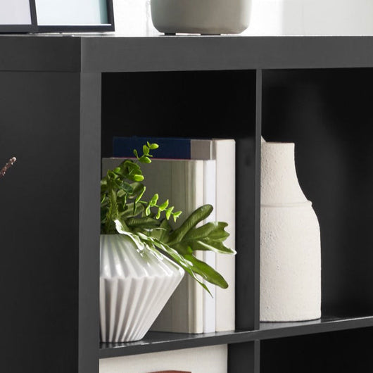 Better Homes & Gardens 6-Cube Storage Organizer, Solid Black- NEW IN BOX!!!