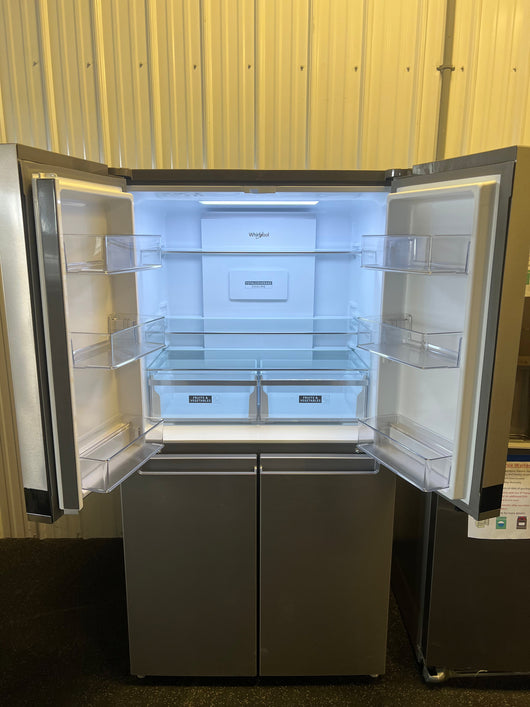 Whirlpool 19.4-cu ft 4-Door Counter-depth French Door Refrigerator with Ice Maker (Fingerprint-resistant Stainless Finish) ENERGY STAR!! NEW OUT OF BOX!!