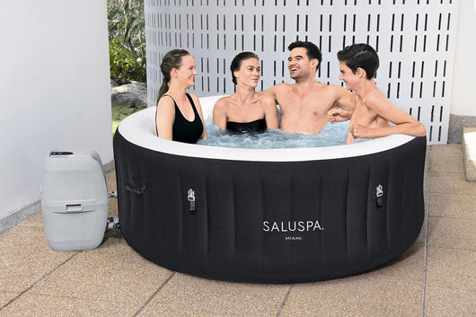 Bestway SaluSpa Miami Inflatable Hot Tub, 4-Person AirJet Spa**New in box**