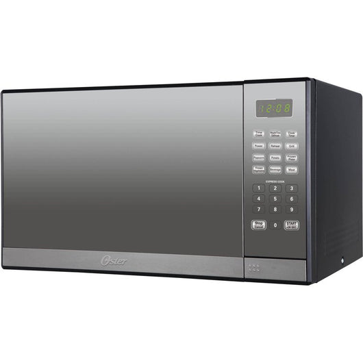 Oster 1.3 Cu. ft. Stainless Steel with Mirror Finish Microwave Oven with Grill**New,used very few times**