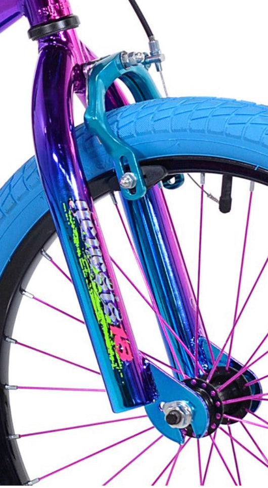 Genesis 18 In. Illusion Girl's Bike, Blue/Purple- NEW AND ASSEMBLED!!!!