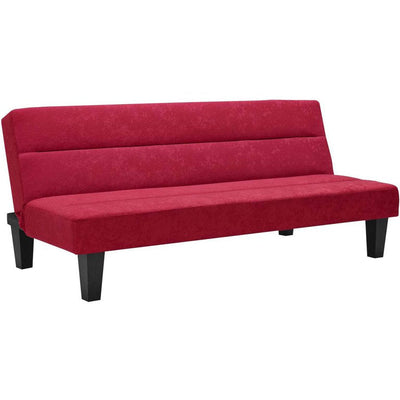 DHP Kebo Futon with Microfiber Cover, Red**New and assembled**