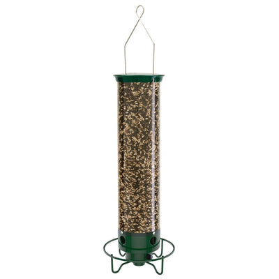 Droll Yankees YF-M Yankee Flipper Squirrel-Proof Bird Feeder, 17.25", Green**New**