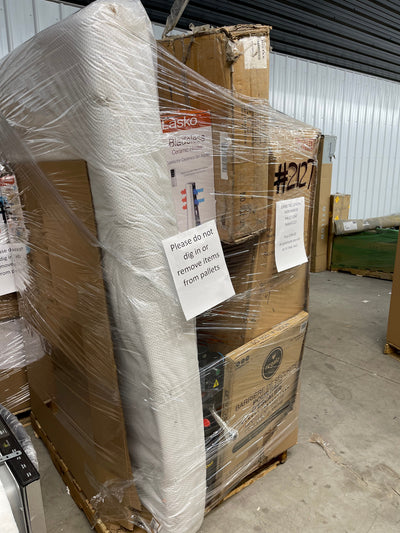 Jumbo huge liquidation pallet- over 7 ft tall ! Pallet number 2127