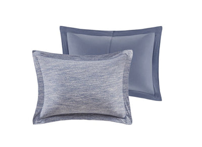 Home Essence Apartment Space Dyed Melange Cotton Jersey Knit Duvet Cover Set- NEW IN BAG!!!