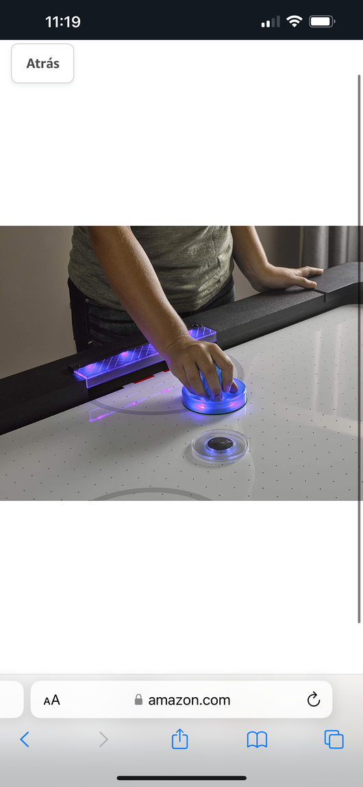 Atomic - Air-swilight hockey tables with 90-inch or 7.5-foot LED light, including light discs and pushers!  -Brand new in the box