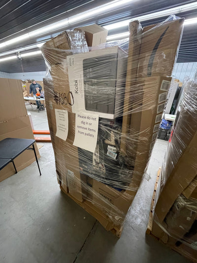 Jumbo huge liquidation pallet- over 7 ft tall ! Pallet number 1680