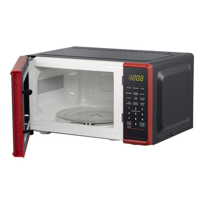 Mainstays 0.7 Cu ft Capacity Countertop Microwave Oven, Red- NEW IN BOX!!!