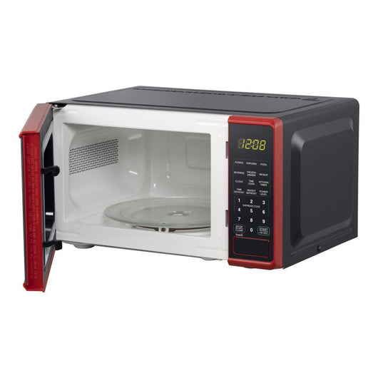 Mainstays 0.7 Cu ft Capacity Countertop Microwave Oven, Red- NEW IN BOX!!!