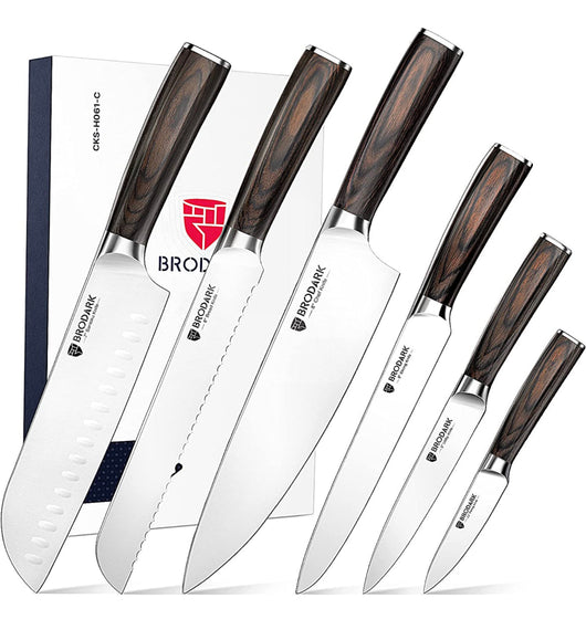 BRODARK Chef Knife Set Professional 6-Pieces (new in the box)