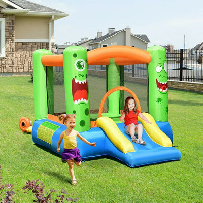 Costway Kids Playing Inflatable Bounce House Jumping Castle Game Fun Slider 480W Blower!  -Brand new in the box