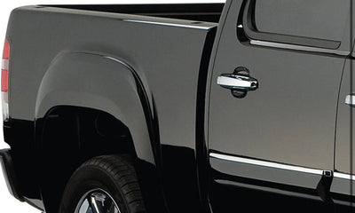 Bushwacker 40082-02 Black OE-Style Smooth Finish Rear Fender Flares for 2007-2013 Sierra 1500; 2007-2014 Sierra 2500 HD!  -Brand new in the box