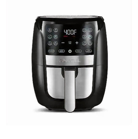 Gourmia 6-Qt Digital Air Fryer with Guided Cooking, Black- NEW IN BOX!!!