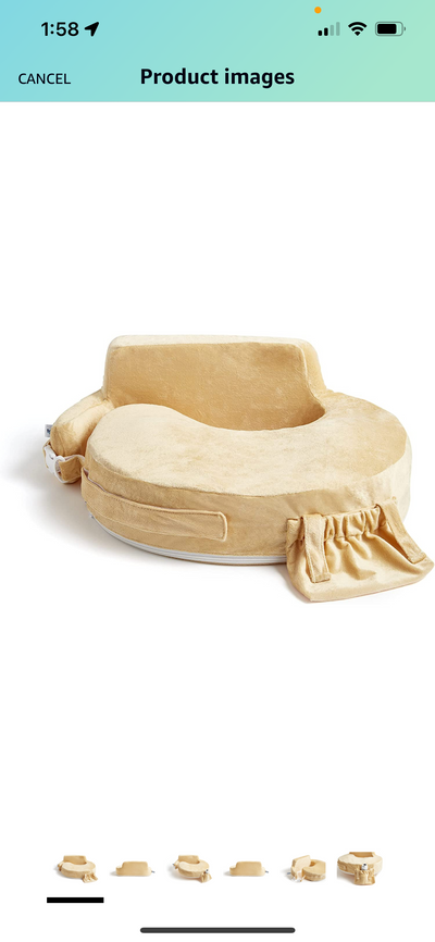 My Brest Friend Super Deluxe Nursing Pillow, Gold- NEW!!!