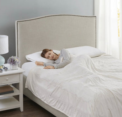Beautyrest Electric Micro Fleece Heated Solid Blanket, Queen, Ivory- NEW IN BAG!!!