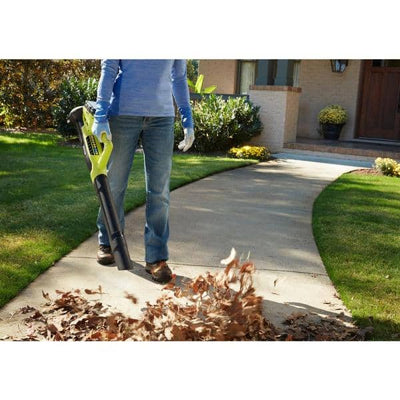 RYOBI ONE+ 18V 100 MPH 325 CFM Cordless Battery Variable Speed Jet Fan Leaf Blower with 4.0 Ah Battery and Charger/ new in box