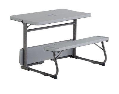 Your Zone Folding Kid's Activity Table with Two Benches, Gray!! LIGHTLY USED, VERY CLEAN!!