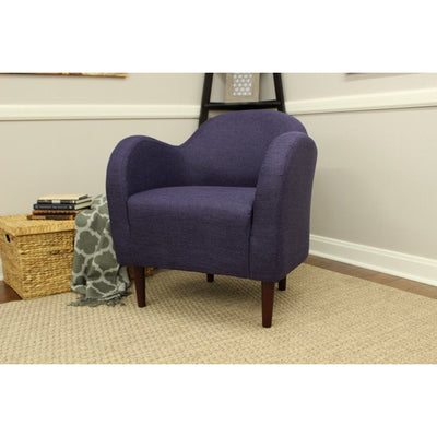 Newport Fox Hill Julian Mid-Century Accent Chair, Eggplant**New has stains from shipping**