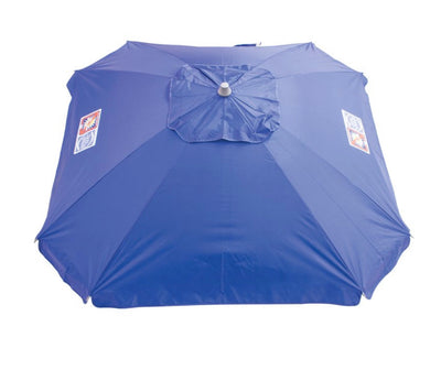 RIO 72" Blue Rectangle Beach Umbrella With Sand Anchor- BRAND NEW!!!!