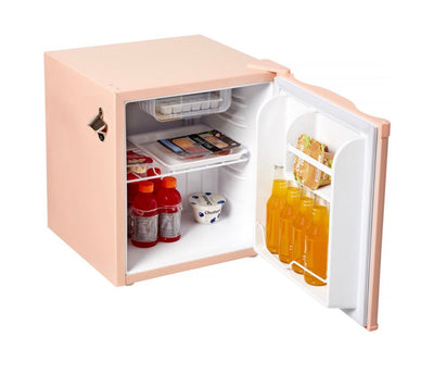1.6 Cu ft. Retro Compact Refrigerator with Side Bottle Opener, Coral- NEW OUT OF BOX!!!!