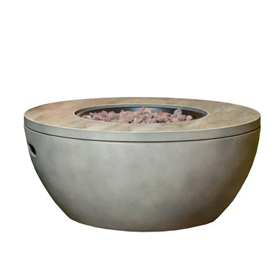 Bond Montavino 28" Round Faux Concrete Gas Fire Pit!! NEW IN BOX!!