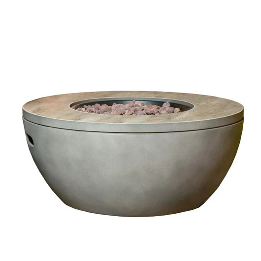 Bond Montavino 28" Round Faux Concrete Gas Fire Pit!! NEW IN BOX!!