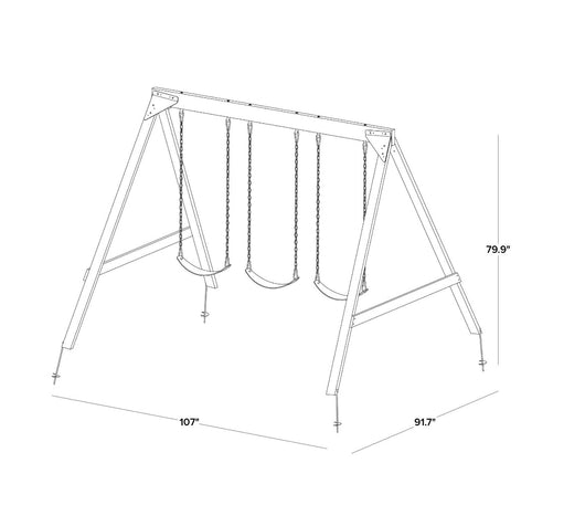 Sportspower Brooklyn Wooden Swing Set (new in the box)