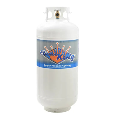 Flameking 40 lb Propane Cylinder with Type 1 Overfill Protection Device Valve (Ships Empty - New Out Of the Box)